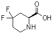 (2S)-4,4-Difluoro-2-piperidinecarboxylic acid molecular structure (CAS 403503-73-1)