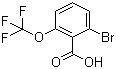 2-溴-6-(三氟甲氧基)苯甲酸分子结构 (CAS 403646-46-8)