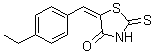5-[(4-乙基苯基)亚甲基]-2-硫代-4-噻唑烷酮分子结构 (CAS 403811-55-2)