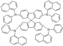 N,N',N'',N'''-四-1-萘基-N,N',N'',N'''-四苯基-9,9'-螺双[9H-芴]-2,2',7,7'-四胺分子结构 (CAS 404001-42-9)