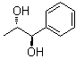 (1R,2S)-1-苯基-1,2-丙二醇分子结构 (CAS 40421-52-1)