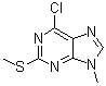 6-氯-9-甲基-2-(甲硫基)-9H-嘌呤分子结构 (CAS 40423-35-6)