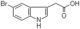 5-溴吲哚-3-乙酸分子结构 (CAS 40432-84-6)