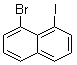 8-溴-1-碘萘分子结构 (CAS 4044-58-0)