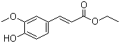 structure of CAS# 4046-02-0, Ethyl 4'-hydroxy-3'-methoxycinnamate;Ethyl ferulate