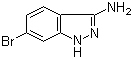 6-溴-1H-吲唑-3-胺分子结构 (CAS 404827-77-6)