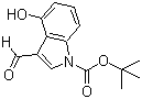 3-甲酰基-4-羟基吲哚-1-羧酸叔丁酯分子结构 (CAS 404888-00-2)