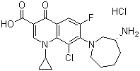 盐酸贝西沙星分子结构 (CAS 405165-61-9)
