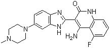 多韦替尼分子结构 (CAS 405169-16-6)