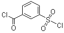 3-氯磺酰苯甲酰氯分子结构 (CAS 4052-92-0)