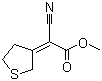 2-氰基-2-(3-四氢噻吩甲叉)乙酸甲酯分子结构 (CAS 40548-04-7)