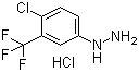 [4-氯-3-(三氟甲基)苯基]肼盐酸盐分子结构 (CAS 40566-70-9)