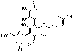 三色堇黄苷分子结构 (CAS 40581-17-7)