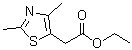 结构式 CAS# 405921-41-7, 2,4-二甲基-5-噻唑乙酸乙酯