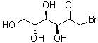 1-溴-1-脱氧-D-果糖分子结构 (CAS 40614-95-7)