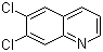 结构式 CAS# 40635-11-8, 6,7-二氯喹啉
