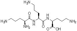 L-鸟氨酰-L-鸟氨酰-L-鸟氨酸分子结构 (CAS 40681-82-1)