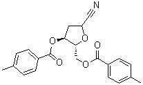 (2xi)-2,5-脱水-3-脱氧-D-赤式-己糖腈 4,6-二(4-甲基苯甲酸酯)分子结构 (CAS 406955-52-0)