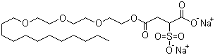 Disodium laureth sulfosuccinate molecular structure (CAS 40754-59-4)