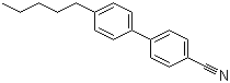 4'-正戊基-4-氰基联苯分子结构 (CAS 40817-08-1)