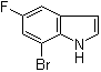7-溴-5-氟-1H-吲哚分子结构 (CAS 408355-23-7)