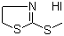 2-甲硫基-2-噻唑啉氢碘酸盐分子结构 (CAS 40836-94-0)