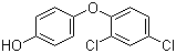 4-(2,4-二氯苯氧基)苯酚分子结构 (CAS 40843-73-0)