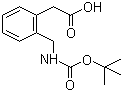 Boc-2-氨甲基苯乙酸分子结构 (CAS 40851-66-9)