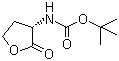 结构式 CAS# 40856-59-5, (S)-(-)-alpha-(Boc-氨基)-gamma-丁酸内酯; (S)-(-)-alpha-(叔丁氧羰基氨基)-gamma-丁酸内酯