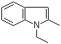N-乙基-2-甲基吲哚分子结构 (CAS 40876-94-6)