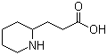 3-(2-哌啶基)丙酸分子结构 (CAS 4088-33-9)