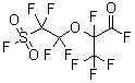 2,3,3,3-四氟-2-[1,1,2,2-四氟-2-(氟磺酰基)乙氧基]丙酰氟分子结构 (CAS 4089-57-0)