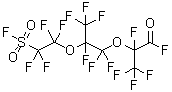 2,3,3,3-四氟-2-[1,1,2,3,3,3-六氟-2-[1,1,2,2-四氟-2-(氟磺酰基)乙氧基]丙氧基]丙酰氟分子结构 (CAS 4089-58-1)