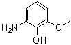 2-氨基-6-甲氧基苯酚分子结构 (CAS 40925-71-1)