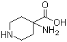 4-氨基哌啶-4-羧酸分子结构 (CAS 40951-39-1)