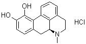(S)-阿朴吗啡盐酸盐分子结构 (CAS 41035-30-7)