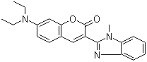 结构式 CAS# 41044-12-6, 香豆素 30; 7-二乙基氨基-3-(1-甲基-2-苯并咪唑基)香豆素