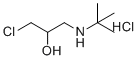1-(叔丁氨基)-3-氯丙-2-醇盐酸盐分子结构 (CAS 41052-94-2)