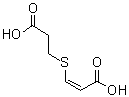 (Z)-3-[(2-羧基乙基)硫基]-2-丙烯酸分子结构 (CAS 41108-53-6)