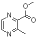3-甲基吡嗪-2-羧酸甲酯分子结构 (CAS 41110-29-6)