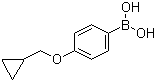 4-(环丙基甲氧基)苯硼酸分子结构 (CAS 411229-67-9)