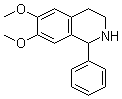 1,2,3,4-四氢-6,7-二甲氧基-1-苯基异喹啉分子结构 (CAS 4118-36-9)