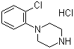 1-(2-氯苯基)哌嗪盐酸盐分子结构 (CAS 41202-32-8)