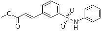 3-(3-苯基氨基磺酰基苯基)丙烯酸甲酯分子结构 (CAS 412268-99-6)
