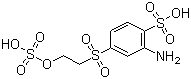 3-beta-乙基砜基硫酸酯苯胺-6-磺酸分子结构 (CAS 41261-80-7)