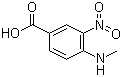 结构式 CAS# 41263-74-5, 4-甲氨基-3-硝基苯甲酸