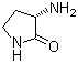 (3S)-3-氨基-2-吡咯烷酮分子结构 (CAS 4128-00-1)