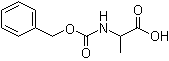N-苄氧羰基-DL-丙氨酸分子结构 (CAS 4132-86-9)
