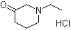 1-乙基-3-哌啶酮盐酸盐分子结构 (CAS 41361-28-8)