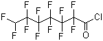 7H-十二氟庚酰氯分子结构 (CAS 41405-35-0)